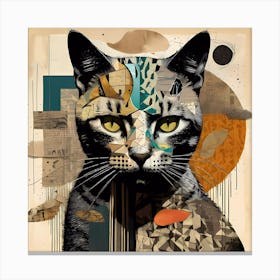 Cat Illustration Poster Artwork Canvas Print