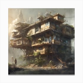 Futuristic City Canvas Print