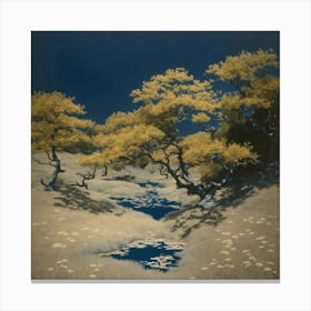 Landscape Photography In Style Anna Atkins (1) Canvas Print