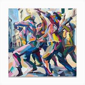 Street Acrobats In Covent Garden Canvas Print