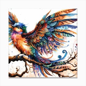 Bird with vibrant colour Canvas Print