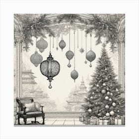 Christmas Room 1 Canvas Print