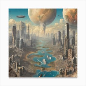 Space City 4 Canvas Print