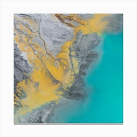 Aerial View Of Iceland Canvas Print