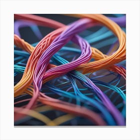 Colorful Wires 34 Canvas Print