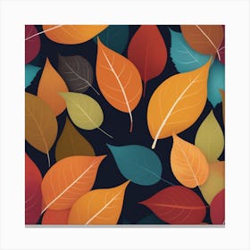 Autumn's Symphony of Leaves 12 Canvas Print