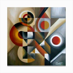 Abstract Painting Cubismo Abstract 8 Canvas Print