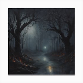 Dark Forest Canvas Print