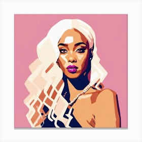 Pop Portrait Of A Woman Canvas Print