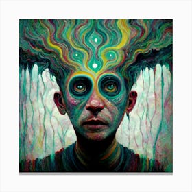 Psychedelic Man Canvas Print