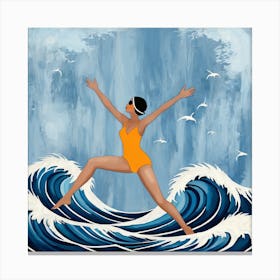 Wave Of Love Canvas Print