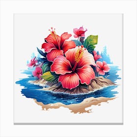 Hibiscus Flower 2 Canvas Print