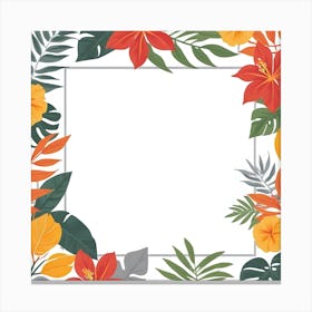 Tropical Frame 5 Canvas Print