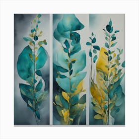Three Leaves 1 Canvas Print