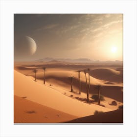 Desert Landscape - Desert Stock Videos & Royalty-Free Footage 25 Canvas Print