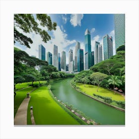 Singapore Cityscape Canvas Print