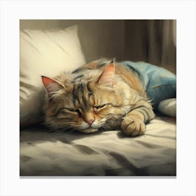 Cat Painting 3 Canvas Print