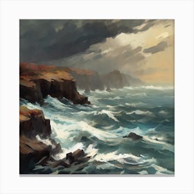 Stormy Seascape 2 Canvas Print
