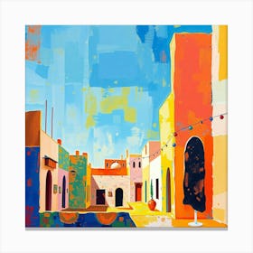 Street Scene In Morocco 1 Canvas Print