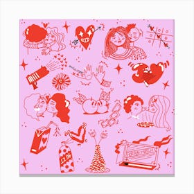Valentine'S Day - Love In All Forms Canvas Print