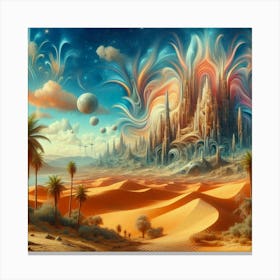 Desert City Canvas Print