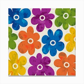 Colorful Floral Design Canvas Print