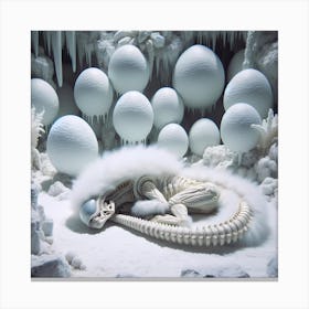 Alien Sleeping 41 Canvas Print