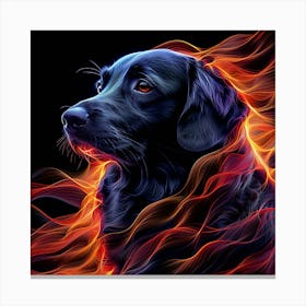 Black Labrador Retriever Canvas Print