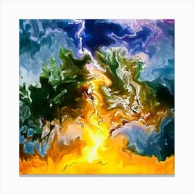 Fire By Binod Dawadi Canvas Print