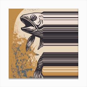 E Fish Canvas Print