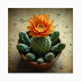 Cactus Flower 1 Canvas Print