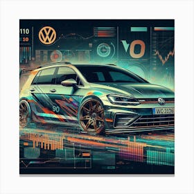 Volkswagen Golf R 2 Leinwandbild