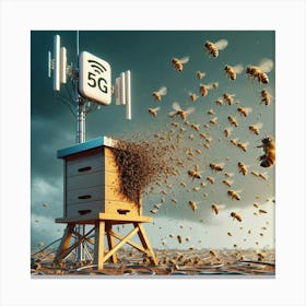 5 G Bees 2 Canvas Print