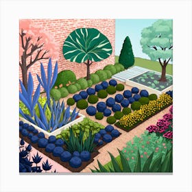 Garden Design Canvas Print