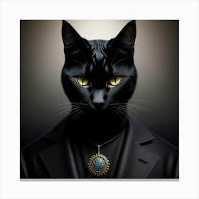 Black Cat 1 Canvas Print