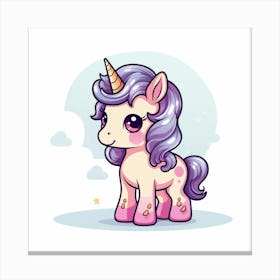 Cute Unicorn 279 Canvas Print