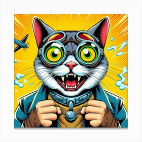 Pop Cat 18 Canvas Print