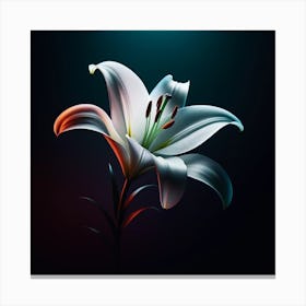 Lily Wallpaper Canvas Print