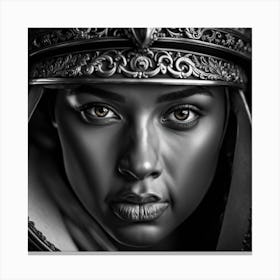 Portrait Of A Fearless Queen Canvas Print