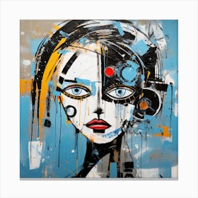 Robot Girl Canvas Print