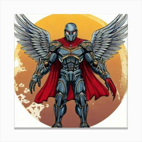 Firefly Battle Worn Cyborg Superhero With Steel Wings 80610 (2) Canvas Print