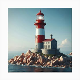 Lighthouse Stock Videos & Royalty-Free Footage 3 Canvas Print