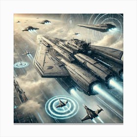 Tempest Class Carrier Fleet Support Canvas Print