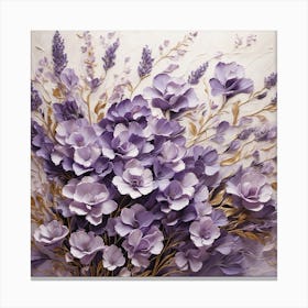 Purple Flowers 1 Canvas Print