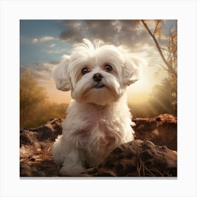 Portrait Of A Dog 8 Canvas Print