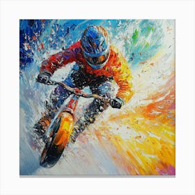 Bmx Rider Art 1 Canvas Print