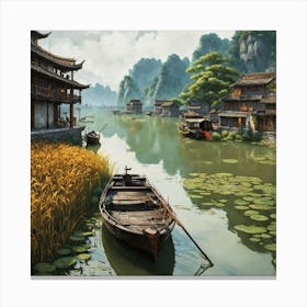 Chinese Village 2 Canvas Print