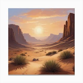 Desert Dreamscape Canvas Print