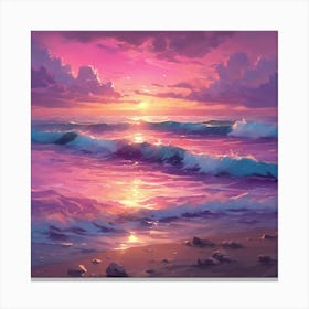 Sunset Painting 1 Canvas Print