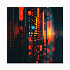 Abstract Blurred Lights Background Canvas Print